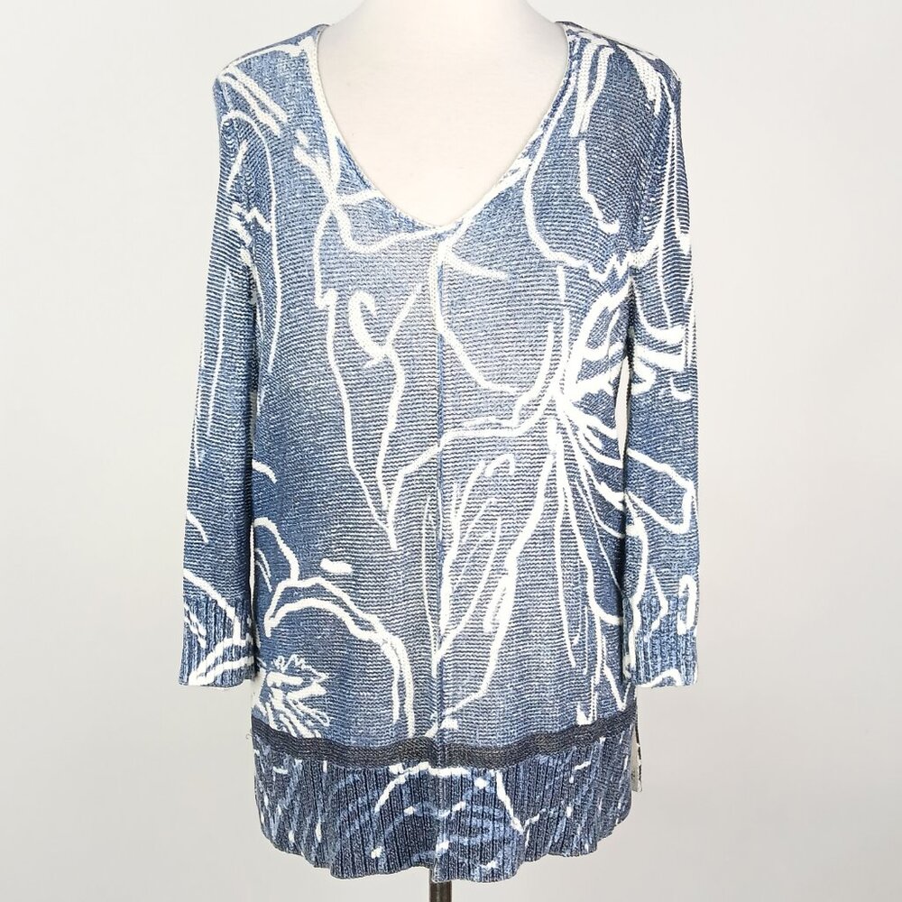 Chico's Design Womens 1 (Medium/8) Miranda V-Neck Sweater